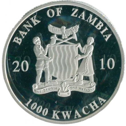 Замбия 1000 квача 2010 год - Смертоносные насекомые - Скорпион
