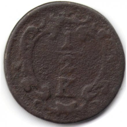 Австрия 1/2 крейцера 1760-1764 год - Мария Терезия