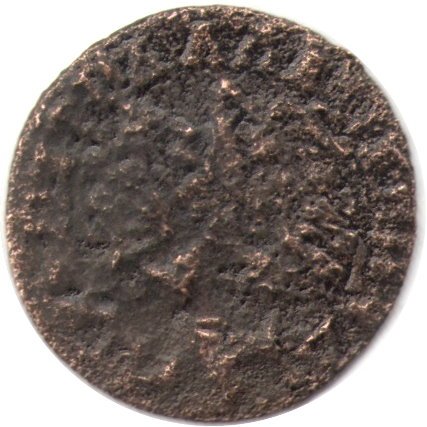 Полушка 1707 год Пётр I (1699 - 1725) - F