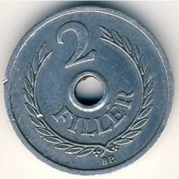 Венгрия 2 филлера 1955 год