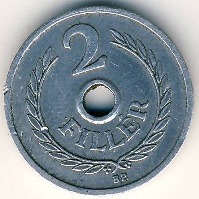 Венгрия 2 филлера 1955 год