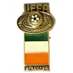 Значок UEFA. Чемпионат Европы Юноши. СССР. 1984. Ирландия