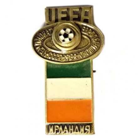 Значок UEFA. Чемпионат Европы Юноши. СССР. 1984. Ирландия
