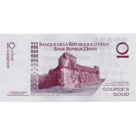 Гаити 10 гурдов 2004 (2014) год - 200 лет Независимости Гаити