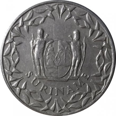 Суринам 25 центов 1966 год