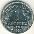 Третий Рейх 1 рейхсмарка 1937 год (D)