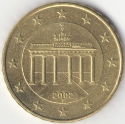 Германия 10 евроцентов 2002 год (F)