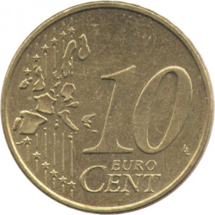 Германия 10 евроцентов 2002 год (F)