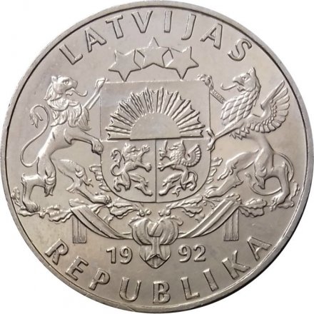 Латвия 2 лата 1992 год - Корова