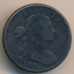 США 1 цент 1802 год