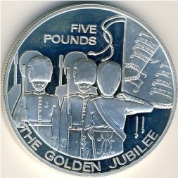 Гернси 5 фунтов 2003 год