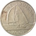 Бермудские острова 1 доллар 2003 год - Парусник