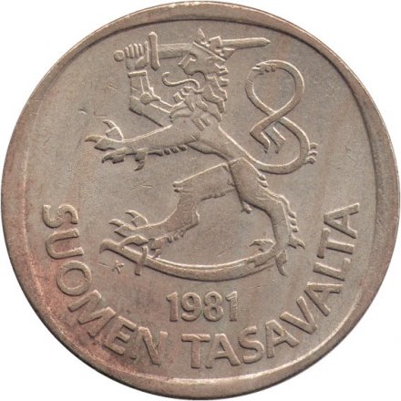 Финляндия 1 марка 1981 год