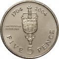 Гибралтар 5 пенсов 2004 год - 300 лет захвату Гибралтара