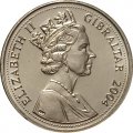 Гибралтар 5 пенсов 2004 год - 300 лет захвату Гибралтара