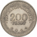 Колумбия 200 песо 2014 год - Попугай