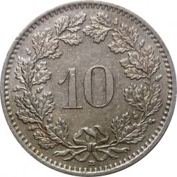 Швейцария 10 раппенов 1998 год