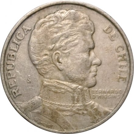 Чили 1 песо 1975 год