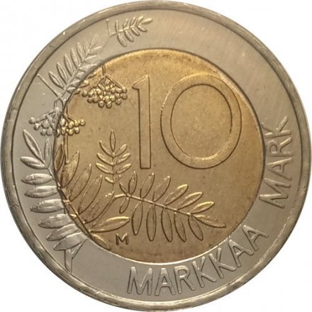 Финляндия 10 марок 1999 год - Финское председательство в ЕС