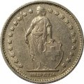 Швейцария 1 франк 1968 год - Без отметки МД
