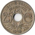 Франция 25 сантимов 1918 год