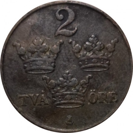 Швеция 2 эре 1914 год