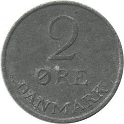 Дания 2 эре 1967 год - Король Фредерик IX
