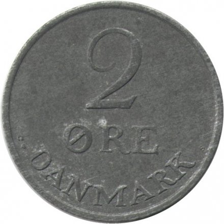 Дания 2 эре 1967 год - Король Фредерик IX