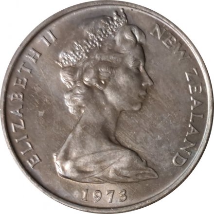 Новая Зеландия 20 центов 1973 год - Киви (BU)