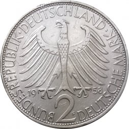 ФРГ 2 марки 1958 год (F) - Макс Планк