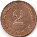 ФРГ 2 пфеннига 1996 год - J