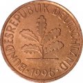 ФРГ 2 пфеннига 1996 год - J