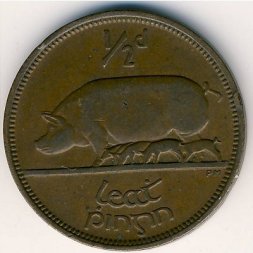Ирландия 1/2 пенни 1940 год
