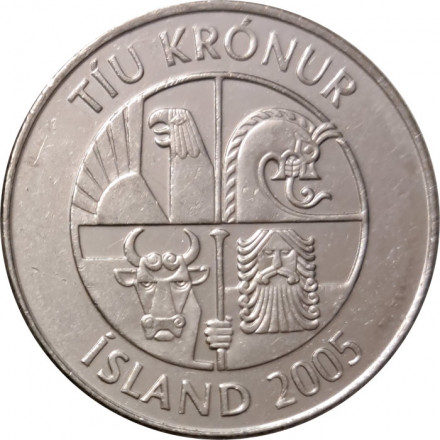 Исландия 10 крон 2005 год - Мойва