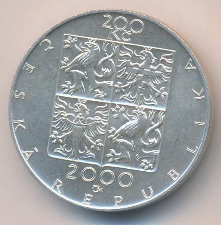 Чехия 200 крон 2000 год - Зденек Фибих