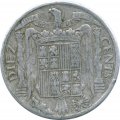 Испания 10 сентимо 1941 год