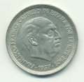 Испания 50 песет 1957 год - Франсиско Франко (60 внутри звезды)