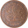 ФРГ 2 пфеннига 1977 год (J)
