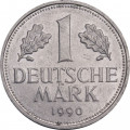 ФРГ 1 марка 1990 год (A)