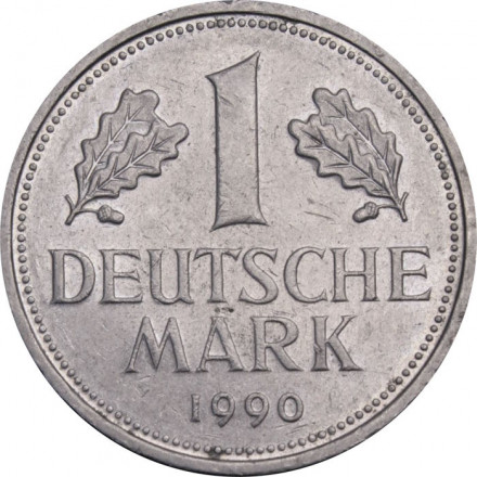 ФРГ 1 марка 1990 год (A)