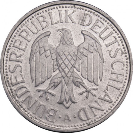 ФРГ 1 марка 1990 год (A)