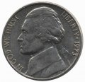 США 5 центов 1973 год - Томас Джефферсон (без отметки монетного двора)