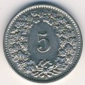 Швейцария 5 раппенов 1932 год