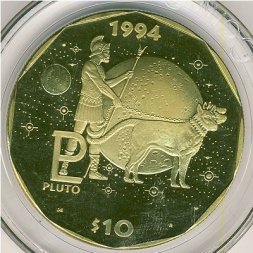 Маршалловы острова 10 долларов 1994 год