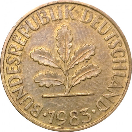 ФРГ 10 пфеннигов 1983 год (G)