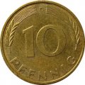 ФРГ 10 пфеннигов 1987 год - D