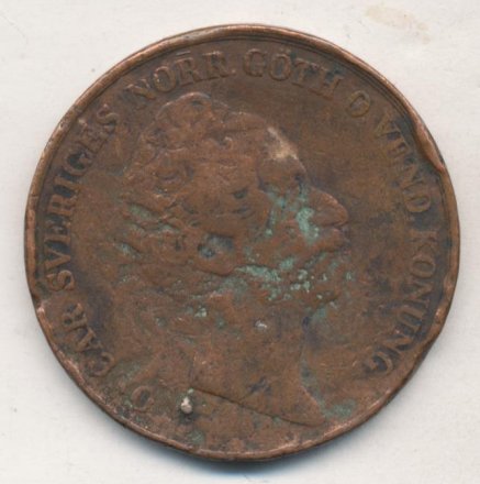 Швеция 4 скиллинга 1849 год