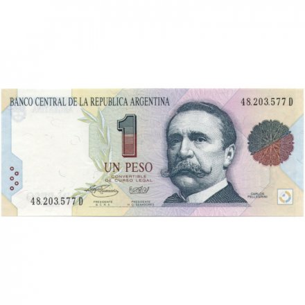 Аргентина 1 песо 1993 год - UNC