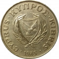 Кипр 10 центов 1985 год - Ваза с двумя птицами