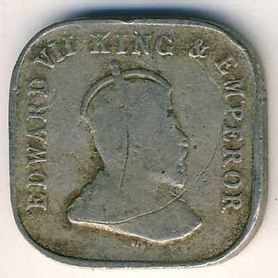 Цейлон 5 центов 1909 год
